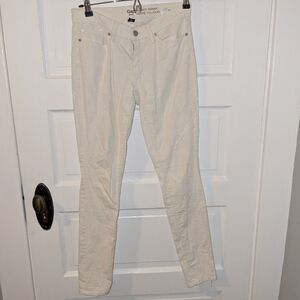 GAP Women's Cream Skinny corduroy